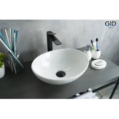 Накладная белая раковина для ванной Gid N9138