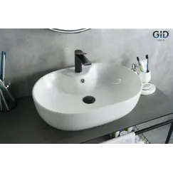 Накладная белая раковина для ванной Gid N9163