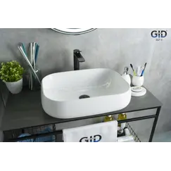 Накладная белая раковина для ванной Gid N9243