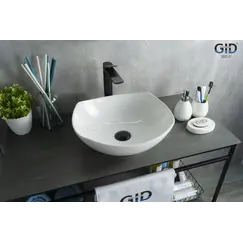 Накладная белая раковина для ванной Gid N9412