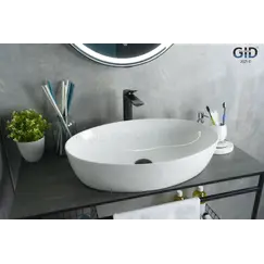 Накладная белая раковина для ванной Gid N9433