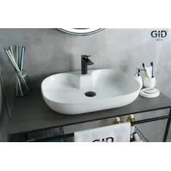 Накладная белая раковина для ванной Gid N9446b