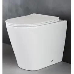 Приставной безободковый унитаз микролифт дюропласт Gid TRS-263