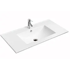Встраиваемая сверху белая раковина для ванной Gid 9010e