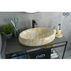 Накладная раковина для ванной под камень Gid Mnc167