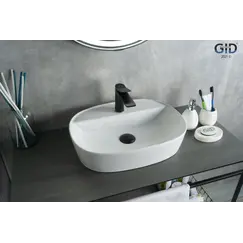 Накладная белая раковина для ванной Gid N9045