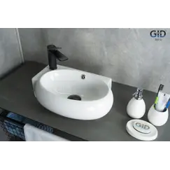 Подвесная белая раковина для ванной  Gid N9100R