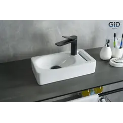 Подвесная белая раковина для ванной Gid N9262
