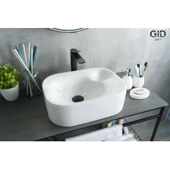 Накладная белая раковина для ванной Gid N9266