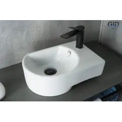 Подвесная белая раковина для ванной  Gid N9273L