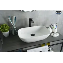 Накладная белая раковина для ванной Gid N9447