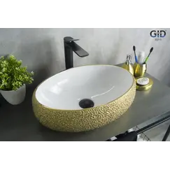 Накладная цветная раковина для ванной Gid Nc433