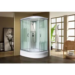 Душевая кабина МОНОМАХ С/К, Б/К,  С МЗ  L/R асимметричная  средний поддон