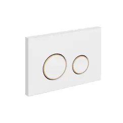 Кнопка смыва Cersanit TWINS для LINK PRO/VECTOR/LINK/HI-TEC пластик белый матовый с рамкой