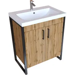 Тумба без раковины 1Marka Grunge Loft 70Н 2двери , дуб вотан