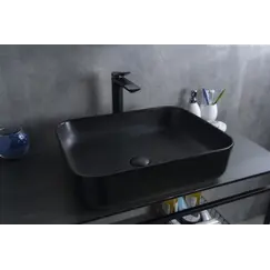 Накладная раковина для ванной Gid Bm1304 черная матовая