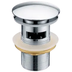 Донный клапан для раковины хром с переливом Gid CH100-1