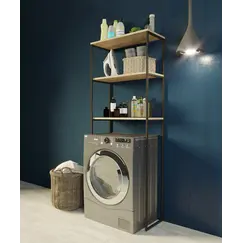 Шкаф 1Marka Grunge Loft над стир. машиной 170*65, дуб вотан