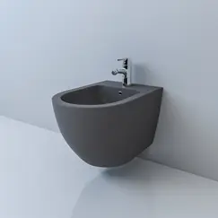 Биде подвесное ESBANO GARCIA серый, 55x37x33 см