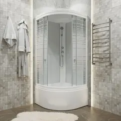 Душевая кабина Triton 90х90 Б ДН4 ПОЛОСЫ ( высокий поддон)