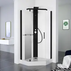 Душевая кабина Black&White G8705 , 90х90х217