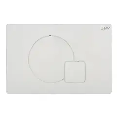 Клавиша смыва Black&White WPI-09521 серый глянцевый
