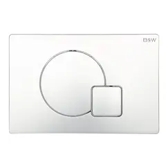 Клавиша смыва Black&White WPI-09523 глянцевый хром