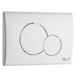 Кнопка смыва нажимная для инсталляции WW MARBERG 507 RD GL-WT  круглая