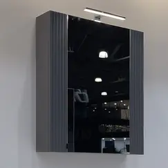 Зеркало-шкаф Comforty Лима-70 антрацит