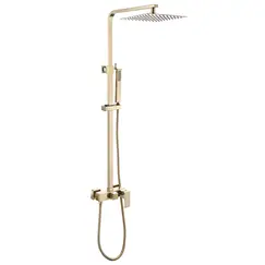 Душевая стойка ABBER Daheim AF8220G без излива, золото матовое (в.125)