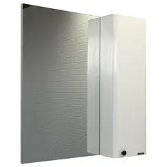 COMFORTY. Зеркало-шкаф "Амстердам-75/95" белый глянец