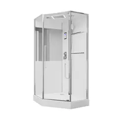 Душевая кабина с паром Black & White Galaxy G8895  100х100х220