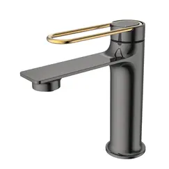 Смеситель для раковины ACWEN- 11111QL оружейная сталь/бронза