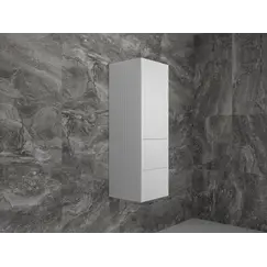 Пенал «Стокгольм» 360 см подвесной 2 ящика белый рифленый софт