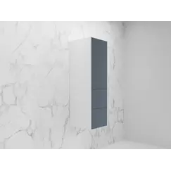 Пенал «Стокгольм» 360 см подвесной 2 ящика графит софт