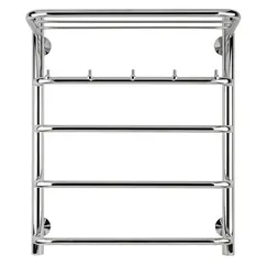 Полотенцесушитель Secado Мерида 1 КСП с крючками и полочкой, водяной, хром