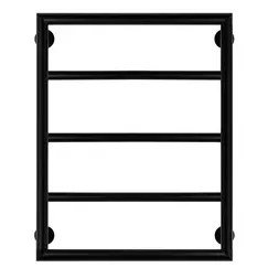 Полотенцесушитель Secado Парма 2 водяной, ЧЕРНЫЙ МАТОВЫЙ