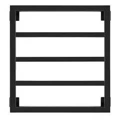 Полотенцесушитель Secado Парма  водяной, ЧЕРНЫЙ МАТОВЫЙ