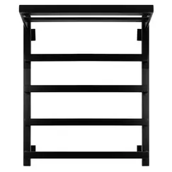 Полотенцесушитель Secado Корсано 1 СП , с полочкой , водяной, ЧЕРНЫЙ МАТОВЫЙ