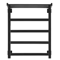 Полотенцесушитель Secado Корсико 1 СП,с полочкой, водяной, ЧЕРНЫЙ МАТОВЫЙ