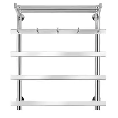 Полотенцесушитель Secado Понтида 1 КСП ,с крючками и полочкой, электрический L/R хром