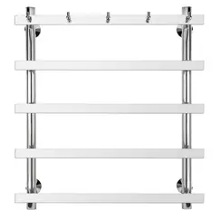 Полотенцесушитель Secado Понтида 1 К , с крючками, электрический L/R хром