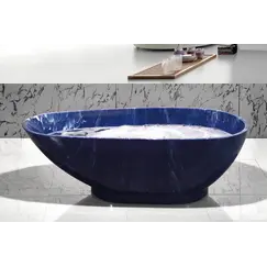 Ванна акриловая Frank F180 Морское свечение 180х85