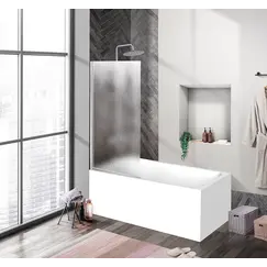 Душевая шторка на ванну BelBagno UNO-V-1-90/150-CH-CR