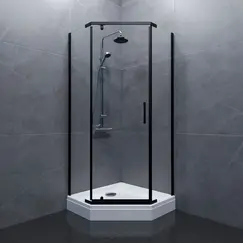 Душевое ограждение  Triton "ДЕКА-БЛЭК" (низкий поддон)