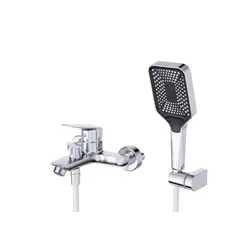 Смеситель для ванны и душа BelBagno DUE-VASM-CRM