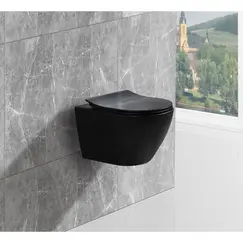 Унитаз подвесной ESBANO  AMAPOLA-N (Matt Black)