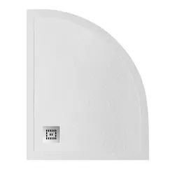 Душевой поддон из искусств.мрамора BelBagno UNO TRAY-MR-UNO-RH-120/80//120/90-550-35-W-L/R-CR в комплекте с сифоном