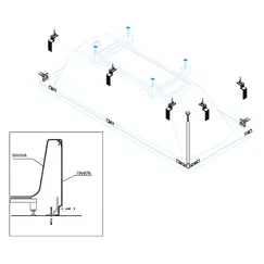 Универсальный установочный комплект CEZARES CZR-SCR-FIX-3-KIT