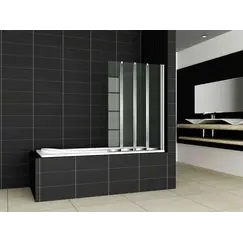 Шторка на ванну CEZARES PRATICO-V-4-100/140-C-Cr